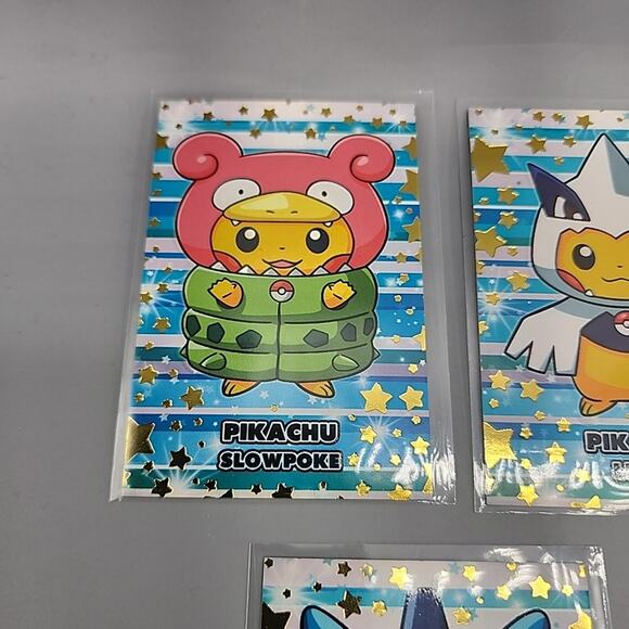 Poncho Pikachu Slowpoke Lugia Ho-Oh Gyrados Mewtwo Card Database Merry Christmas - Picture 2 of 12